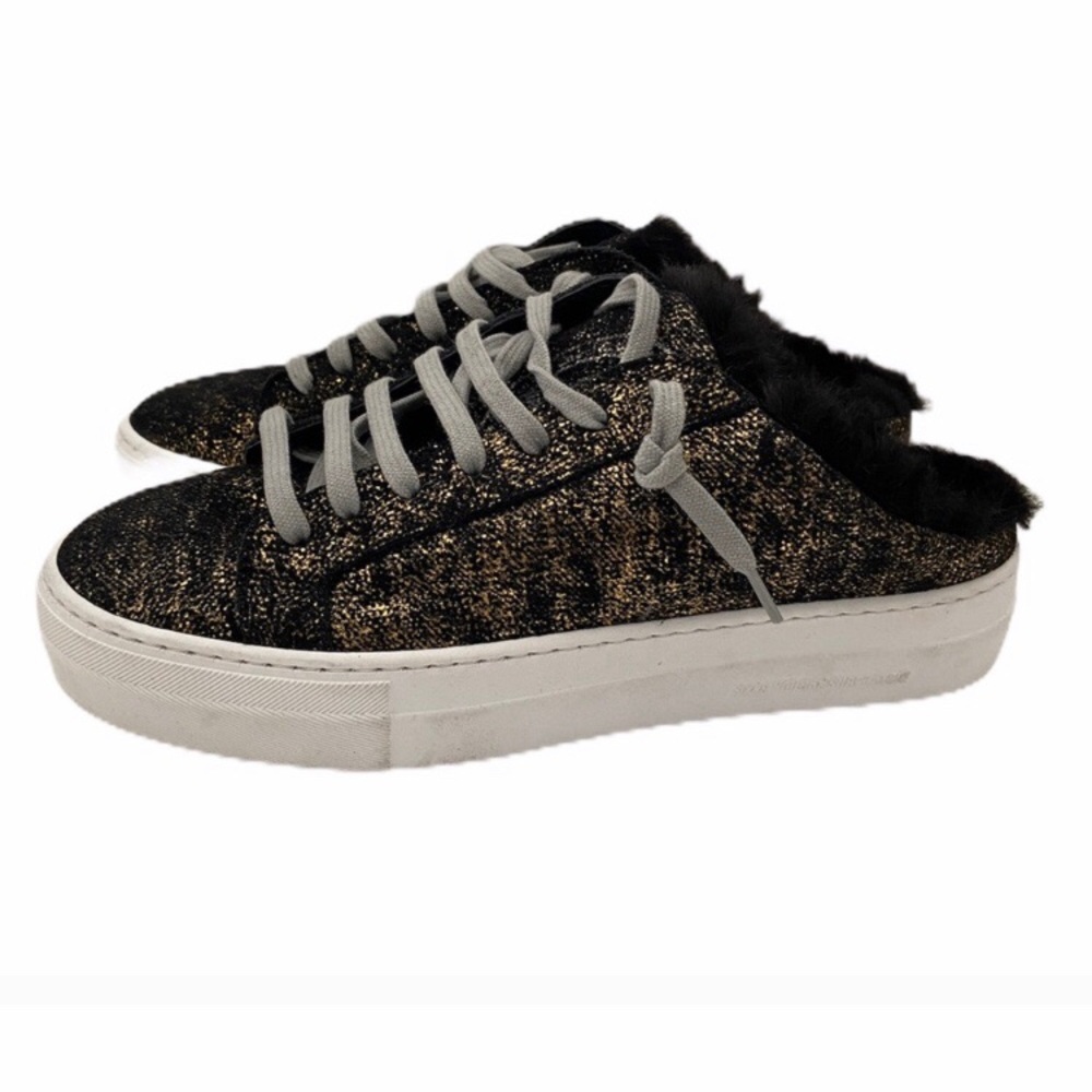 p448 Clara Faux Fur Lined platform slide sneakers - Picture 11 of 12